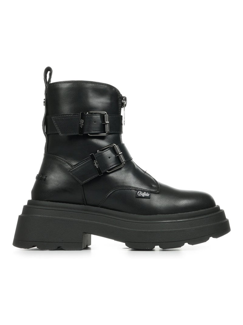 Bottines Buffalo Mars Biker Bfl Noir - Kiabi