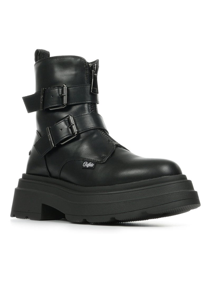 Bottines Buffalo Mars Biker Bfl Noir - Kiabi