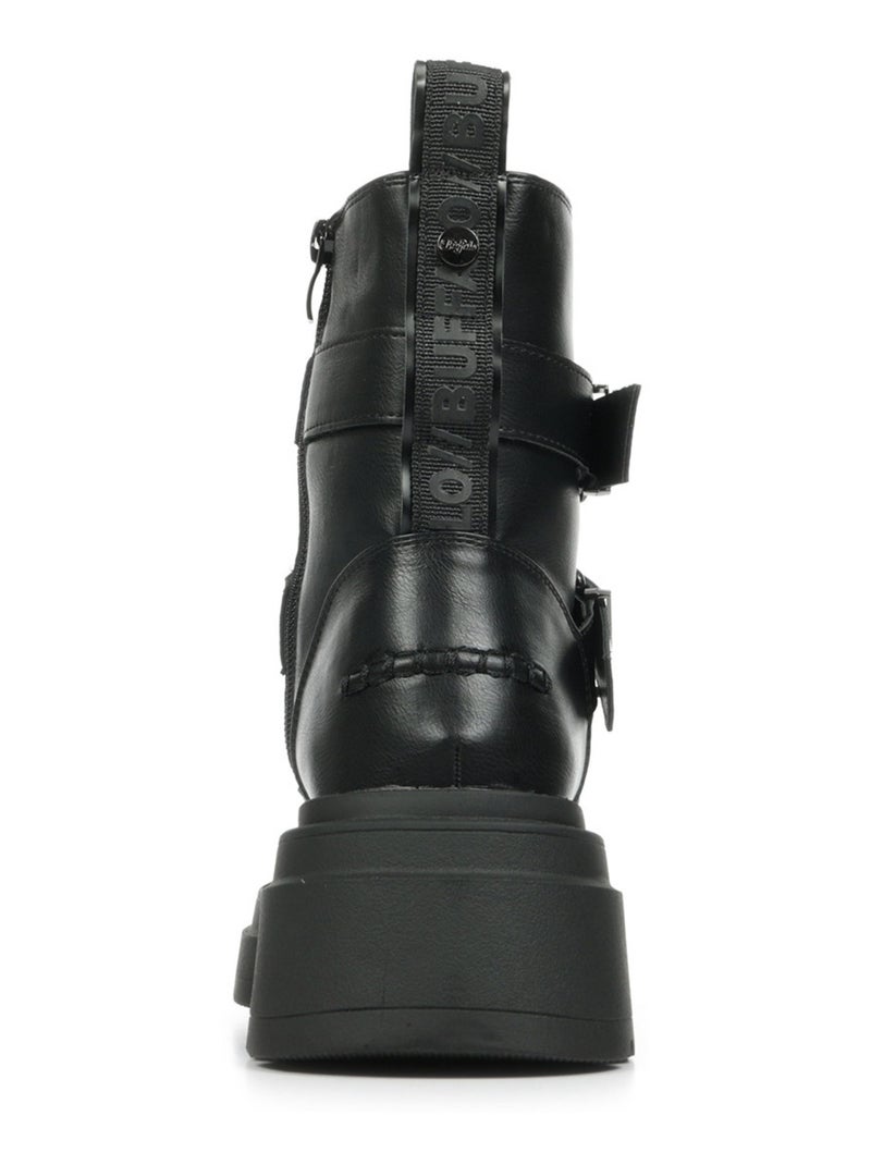 Bottines Buffalo Mars Biker Bfl Noir - Kiabi