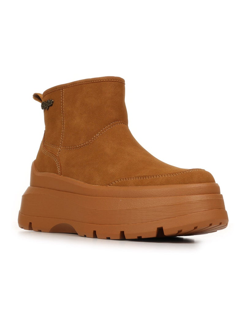 Bottines Buffalo Olympia Pull On Lo Warm Marron - Kiabi
