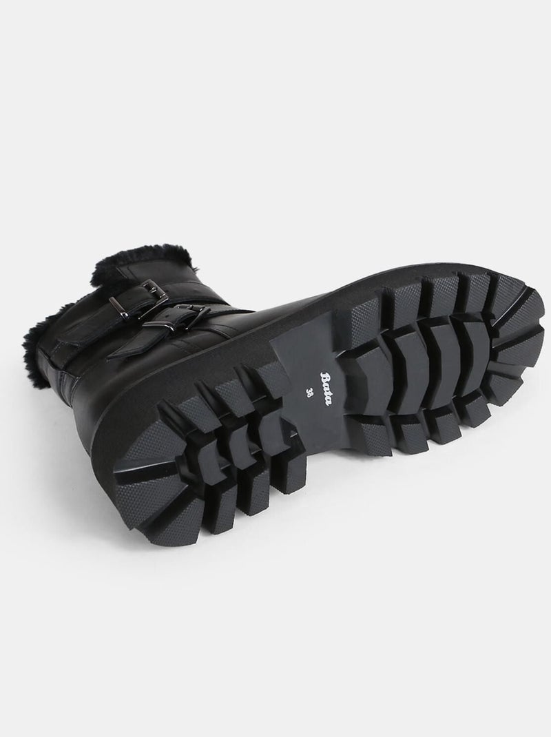 Bottines Casual d'Hiver - BATA Noir - Kiabi