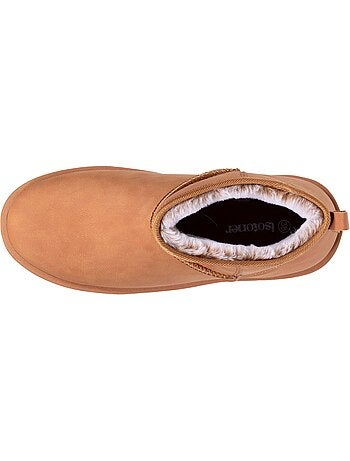 Bottines chaudes, légères, confortables et modernes, effet nubuck