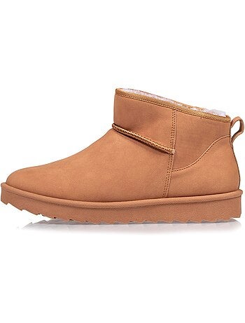 Bottines chaudes, légères, confortables et modernes, effet nubuck