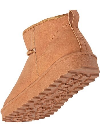 Bottines chaudes, légères, confortables et modernes, effet nubuck