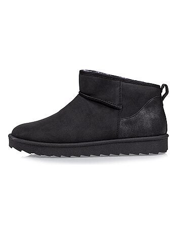 Bottines chaudes, légères, confortables et modernes, effet nubuck Isotoner