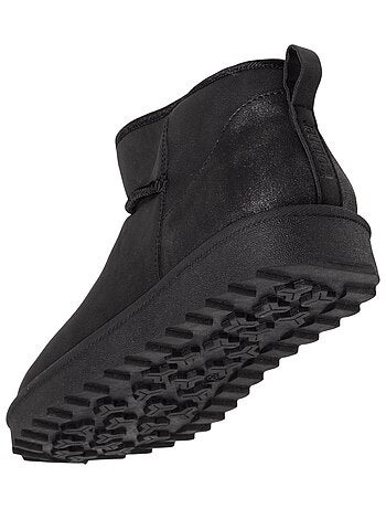 Bottines chaudes, légères, confortables et modernes, effet nubuck Isotoner