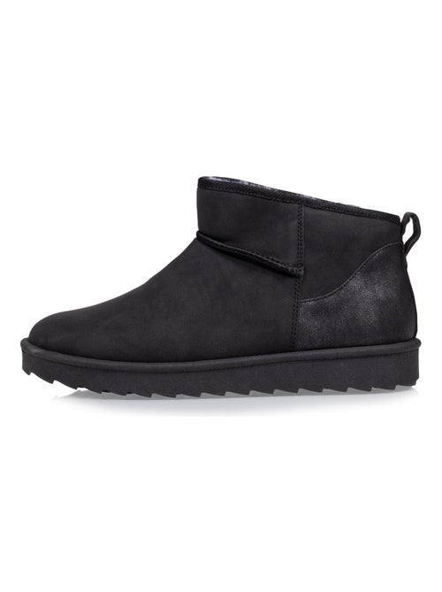 Bottines chaudes, légères, confortables et modernes, effet nubuck  Isotoner - Kiabi