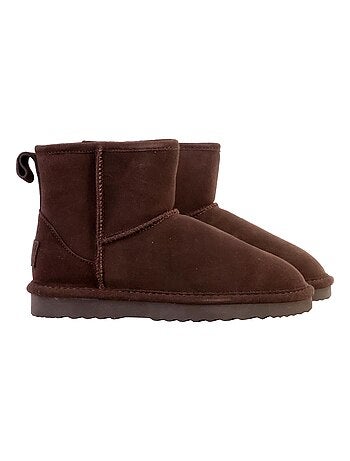Bottines Chausson Cuir Natural World Bota Alta Merino