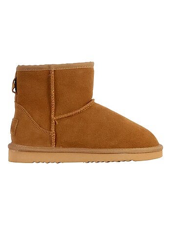 Bottines Chausson Cuir Natural World Bota Alta Merino