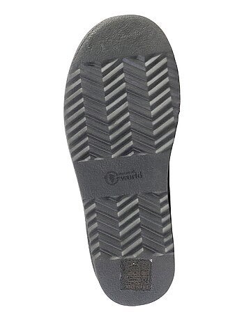 Bottines Chausson Cuir Natural World Media Merino
