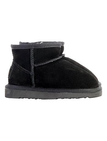 Bottines Chausson Enfant Cuir Natural World Bota Alta Merino