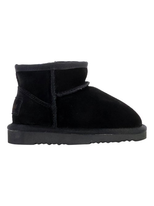 Bottines Chausson Enfant Cuir Natural World Bota Alta Merino - Kiabi