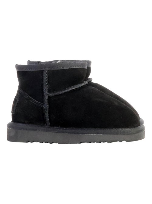 Bottines Chausson Enfant Cuir Natural World Bota Alta Merino - Kiabi