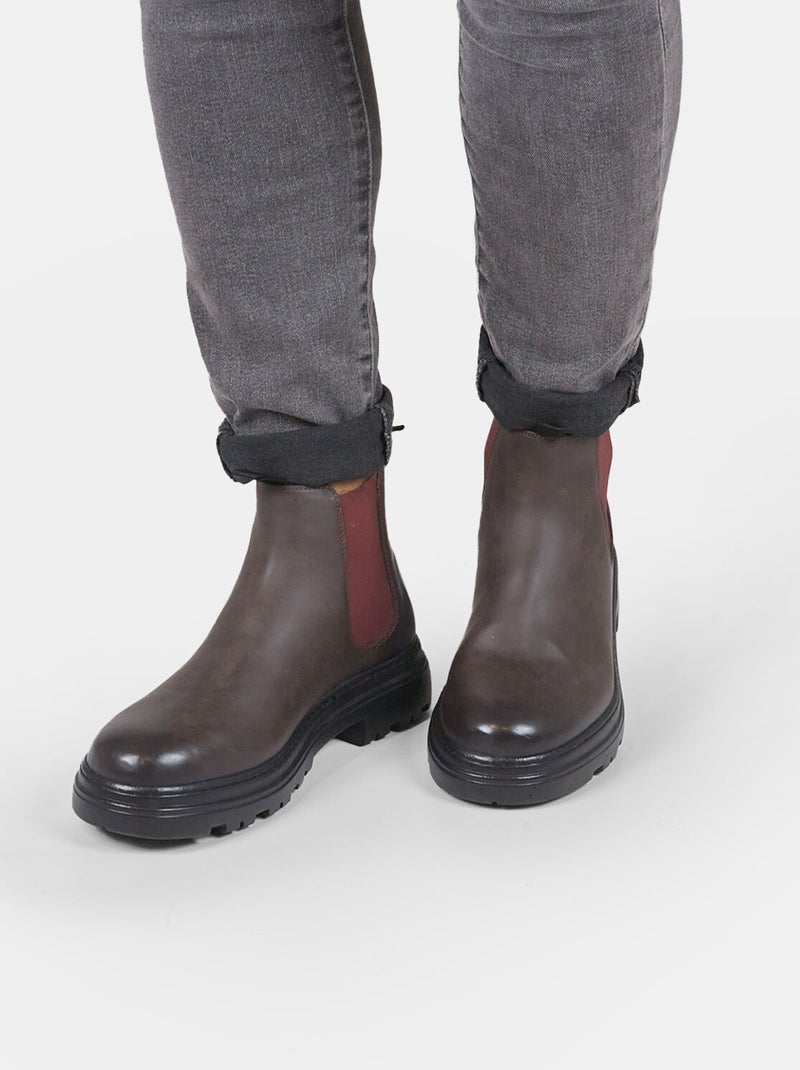 Bottines chelsea - BATA Marron - Kiabi