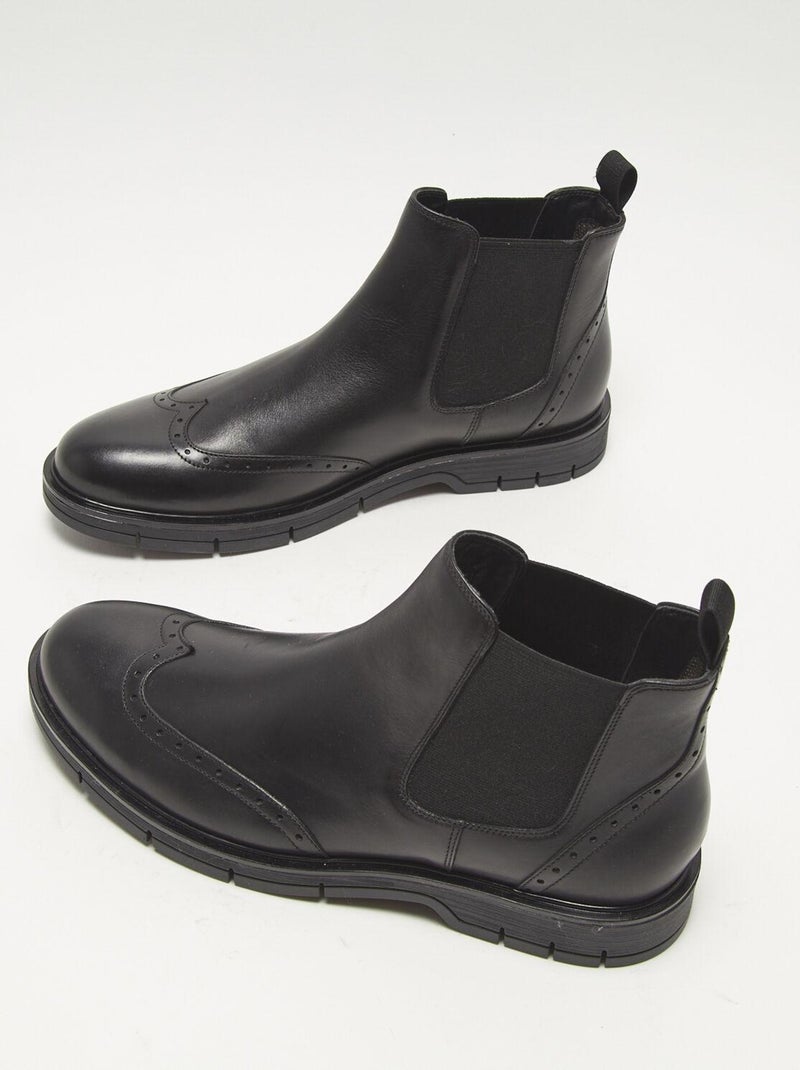 Bottines chelsea - BATA Noir - Kiabi