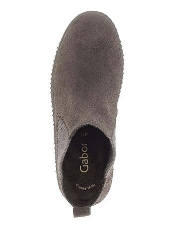 Bottines chelsea - en cuir nubuck