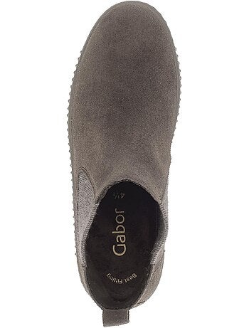 Bottines chelsea - en cuir nubuck