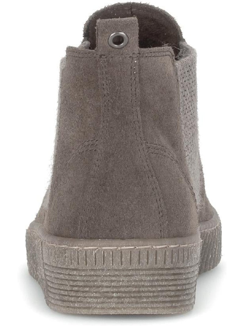 Bottines chelsea - en cuir nubuck Marron - Kiabi