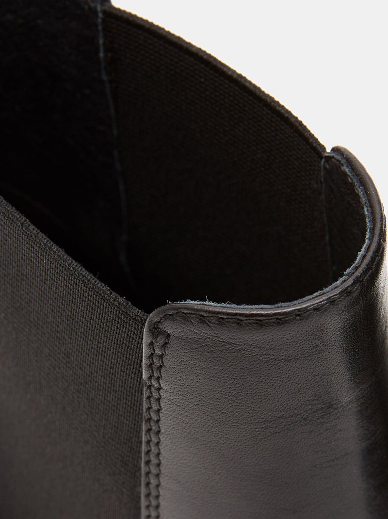 bottines chelsea à talon large BATA Noir - Kiabi