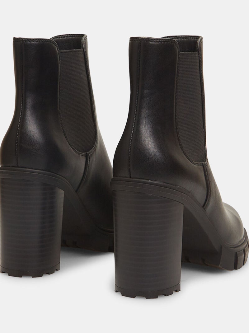 Bottines chelsea à talons BATA Noir - Kiabi