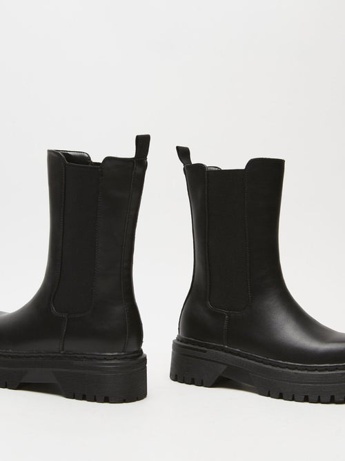 Bottines Chelsea avec semelle plateforme BATA - Kiabi