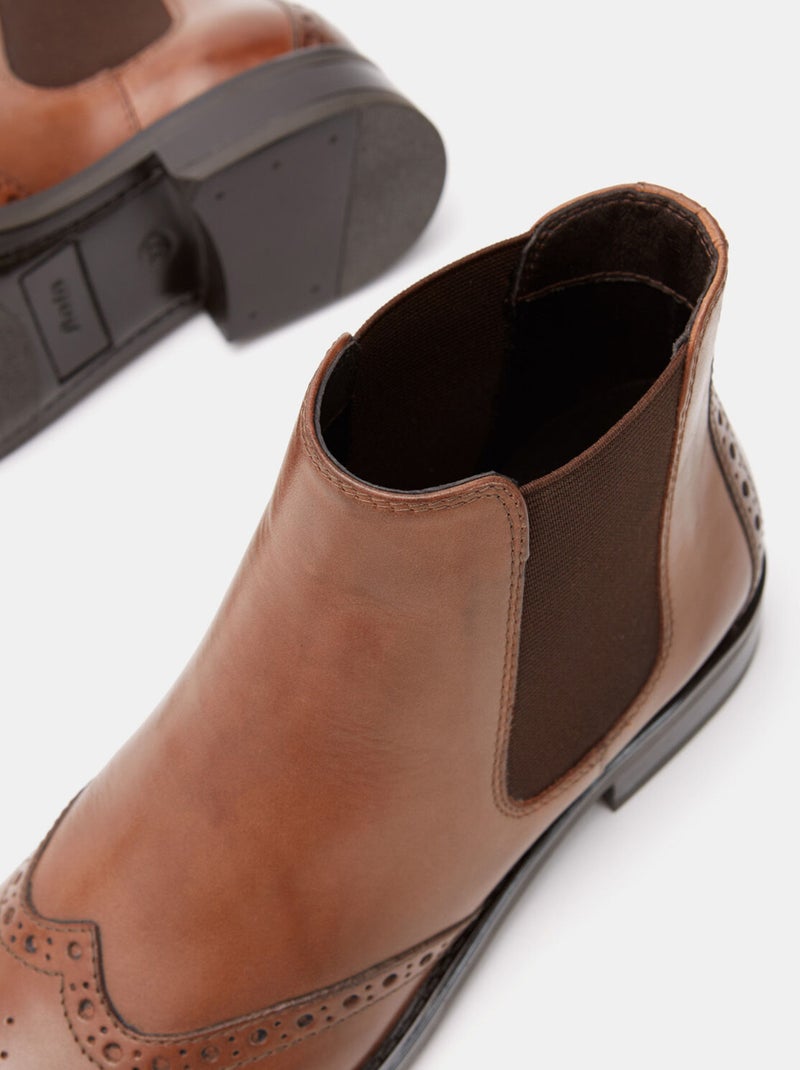 Bottines Chelsea BATA Marron - Kiabi