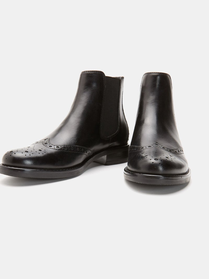 Bottines chelsea bata Noir - Kiabi