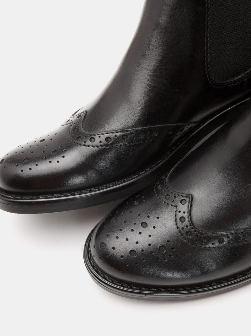 Bottines chelsea bata Noir - Kiabi