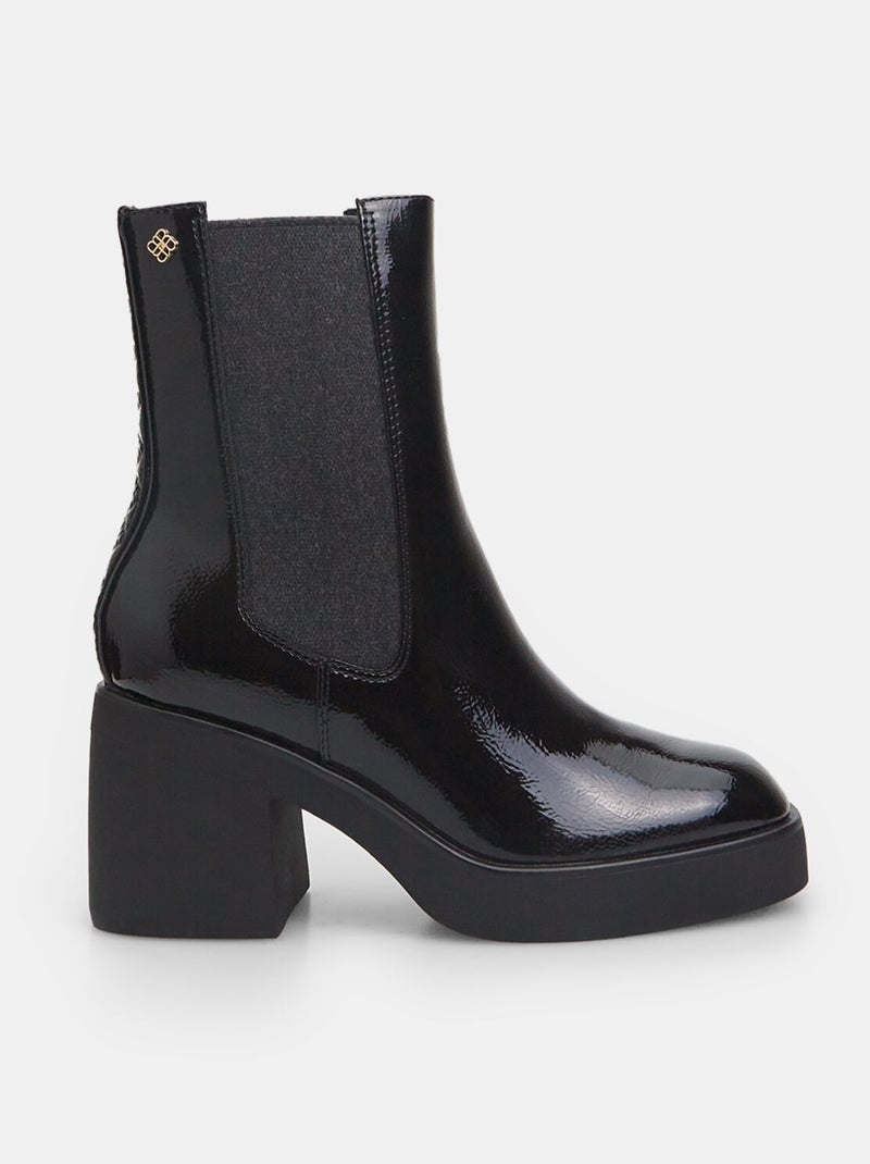 Bottines Chelsea Bata red label avec large talon BATA Noir - Kiabi