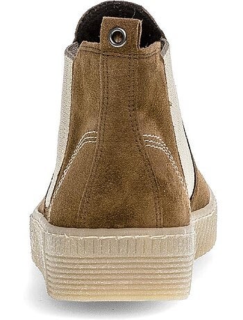 Bottines chelsea Cognac en Nubuck