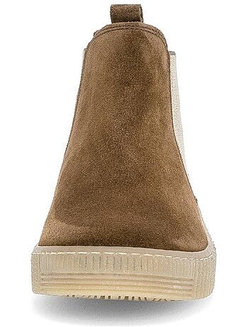 Bottines chelsea Cognac en Nubuck