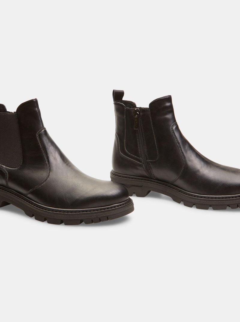 Bottines chelsea d'hiver BATA Noir - Kiabi