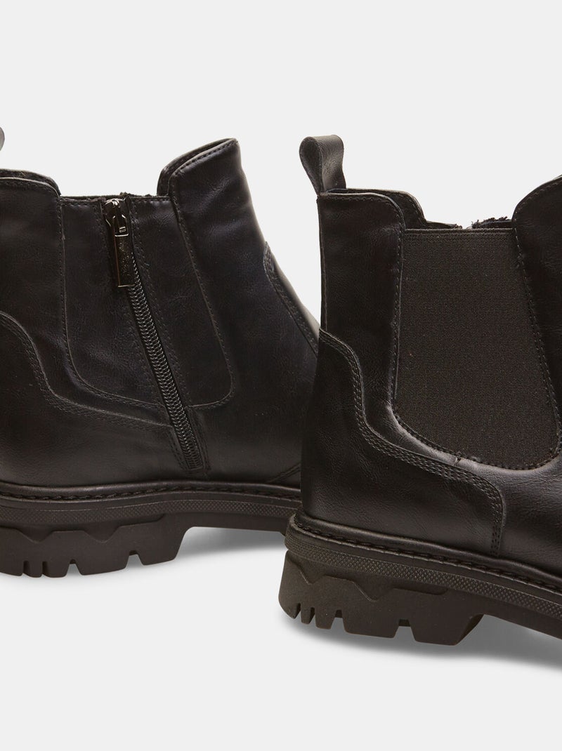 Bottines chelsea d'hiver BATA Noir - Kiabi