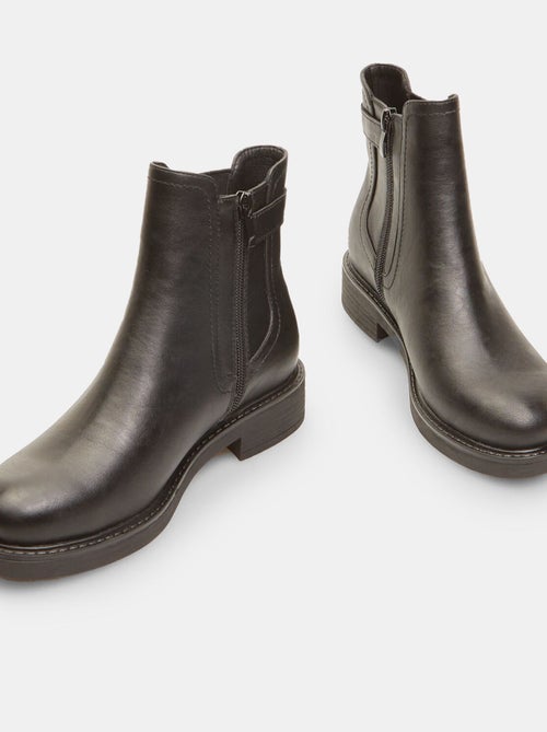 Bottines Chelsea effet cuir BATA - Kiabi