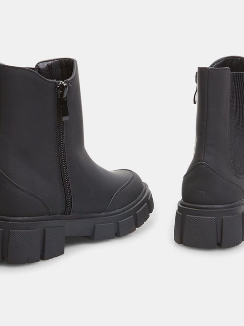 Bottines Chelsea effet cuir d'hiver BATA - Kiabi