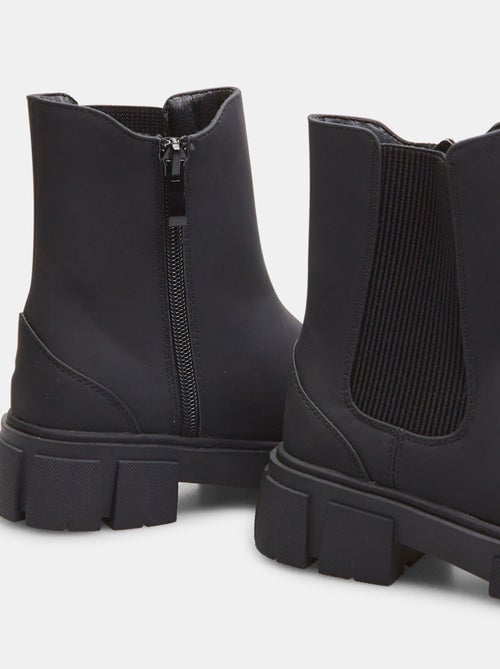 Bottines Chelsea effet cuir d'hiver BATA - Kiabi