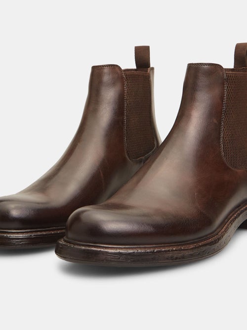 Bottines Chelsea en cuir BATA - Kiabi