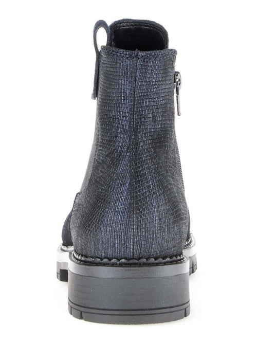 Bottines chelsea  en cuir - Kiabi