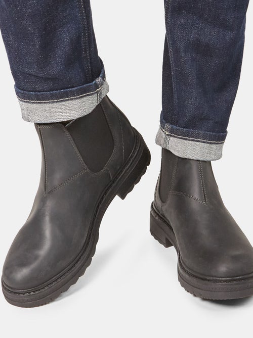 Bottines Chelsea en cuir d'hiver BATA - Kiabi