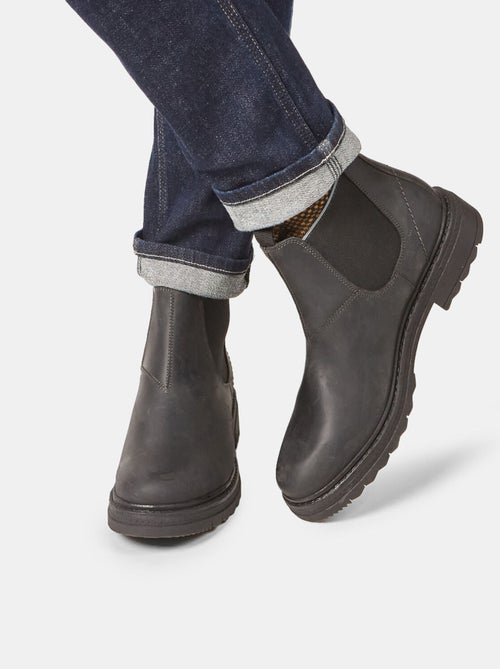 Bottines Chelsea en cuir d'hiver BATA - Kiabi