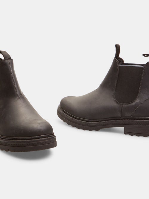 Bottines Chelsea en cuir d'hiver BATA - Kiabi