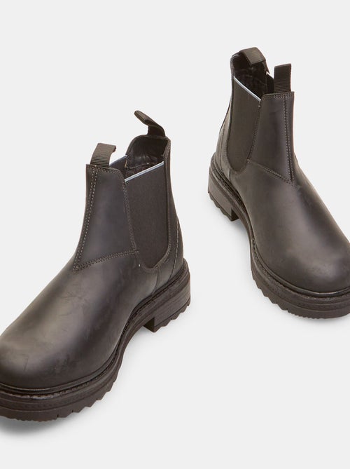 Bottines Chelsea en cuir d'hiver BATA - Kiabi