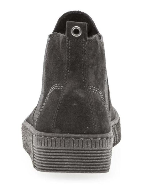 Bottines chelsea  en cuir - Kiabi