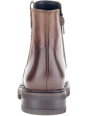 Bottines chelsea en cuir lisse