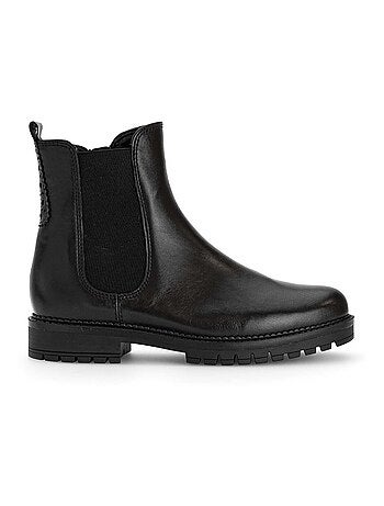 Bottines chelsea en cuir lisse