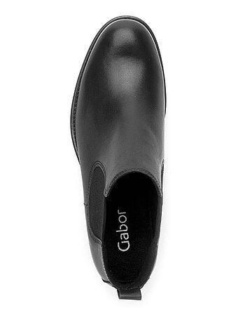 Bottines chelsea en cuir lisse