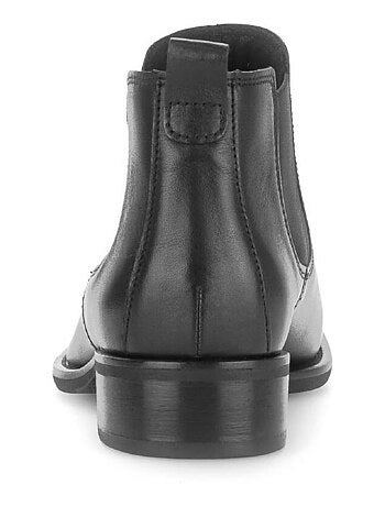 Bottines chelsea en cuir lisse