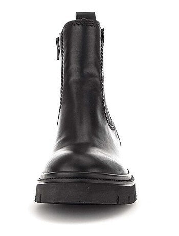 Bottines chelsea en cuir lisse