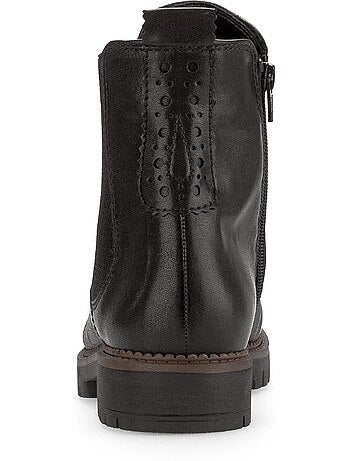 Bottines chelsea en cuir lisse