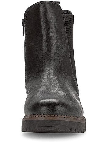 Bottines chelsea en cuir lisse